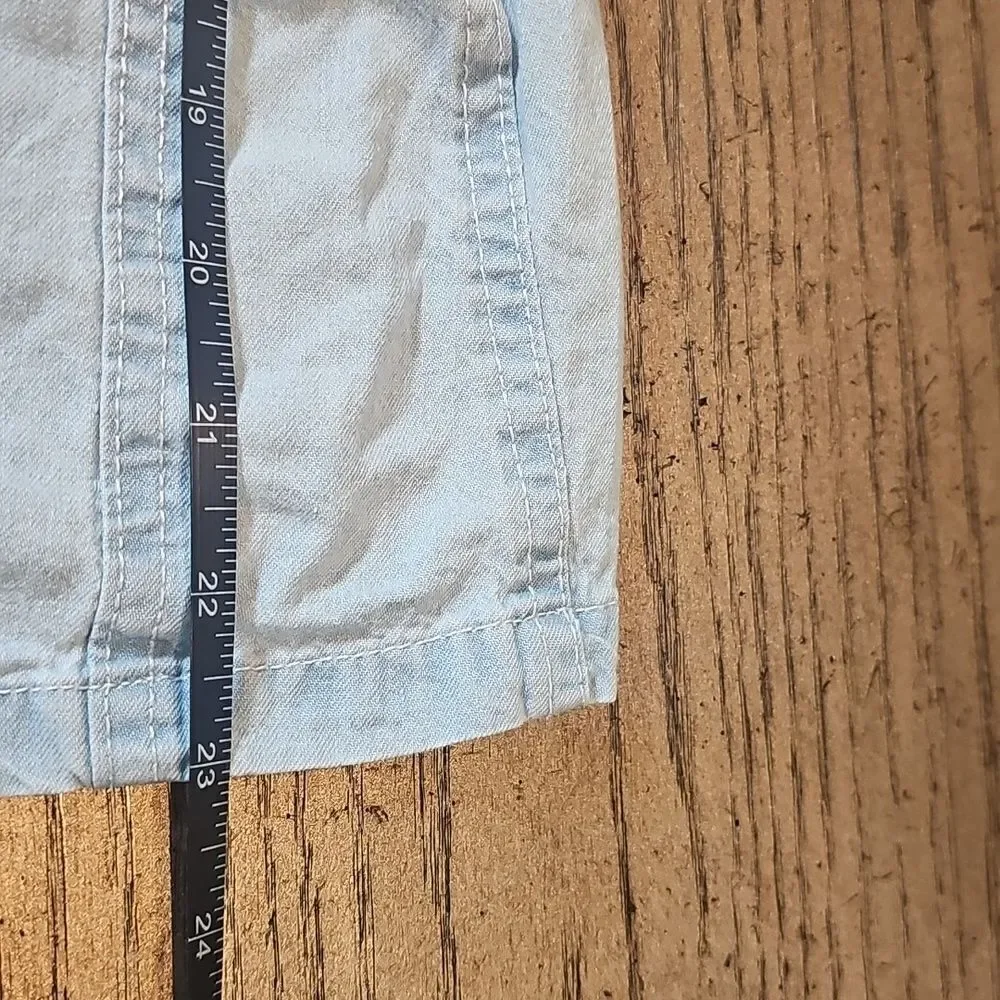 Stylish Denim Kids Dress Size 6 with Pink Accents